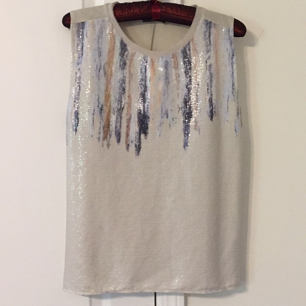 NWOT Zara sequin sleeveless top